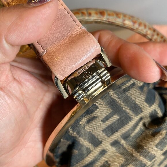 Fendi Y2K Spy Bag Pink Dusty Pink Pebbled leather - Picture 15 of 15